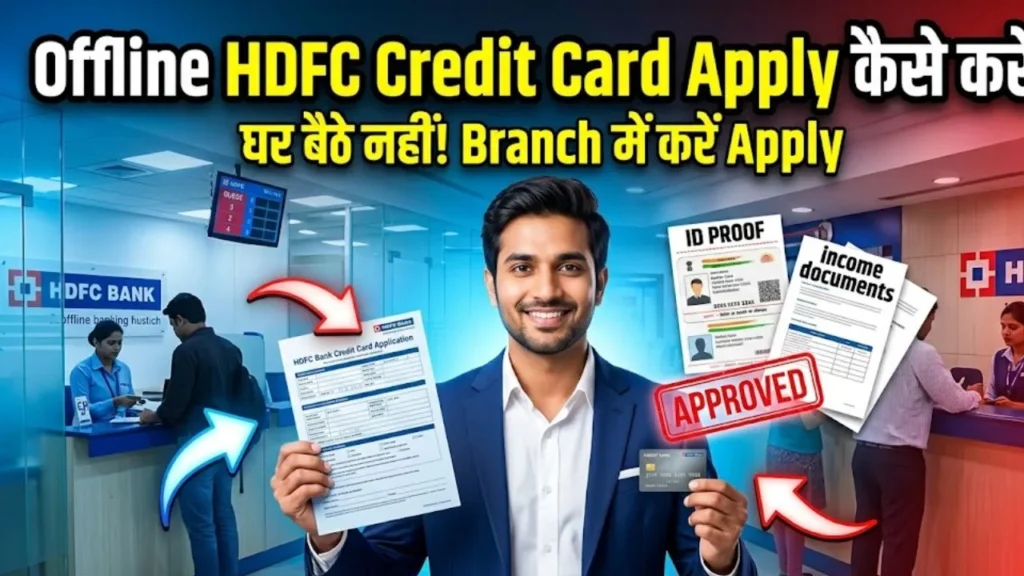 ऑफलाइन HDFC Credit Card के लिए आवेदन कैसे करें?